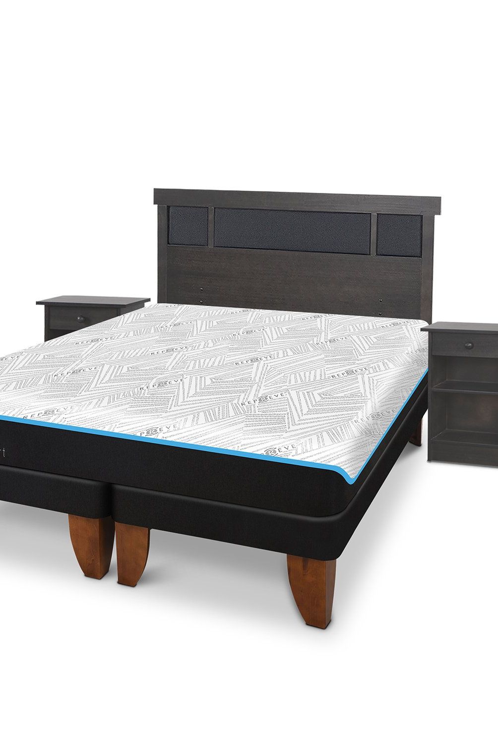 CIC - Cama Europea Green 2 Plazas + Respaldo Cic