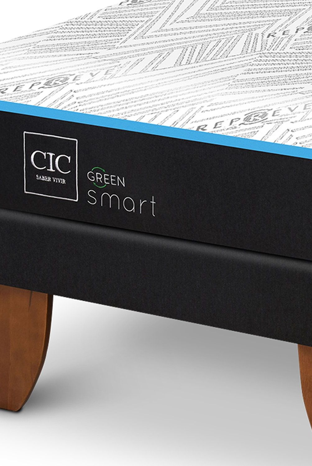 CIC - Cama Europea Green 2 Plazas + Respaldo Cic
