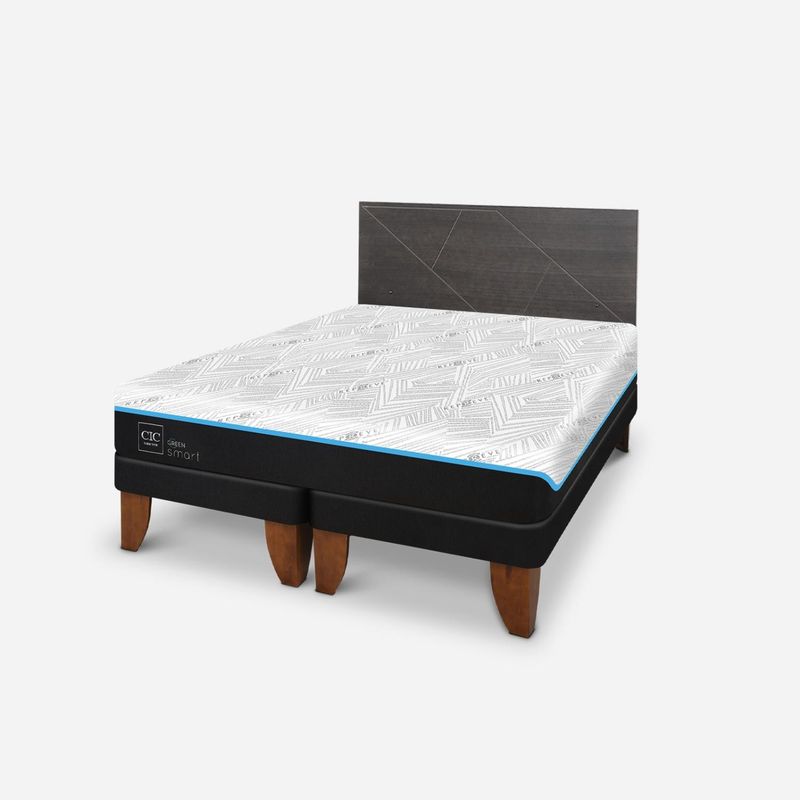 CIC - Cama Europea Green King + Respaldo Cic