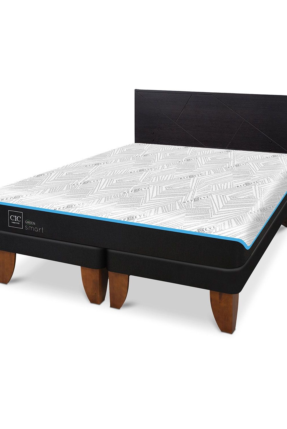 CIC - Cama Europea Green King + Respaldo Cic
