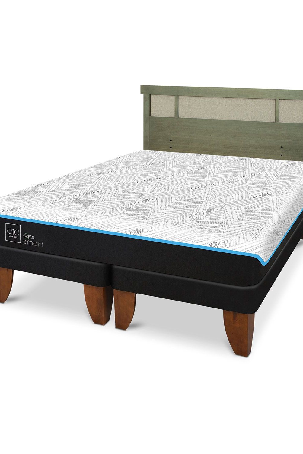 CIC - Cama Europea Green King + Respaldo Cic