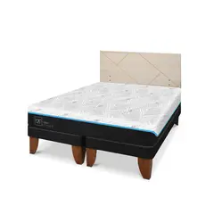CIC - Cama Europea Green 2 Plazas + Respaldo