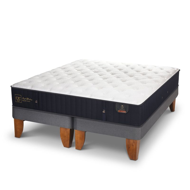 CIC - Cama Europea Premium Queen X 2.00Mt Base Dividida Cic
