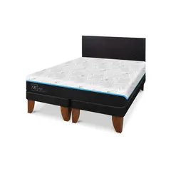 CIC - Cama Europea Green 2 Plazas + Respaldo