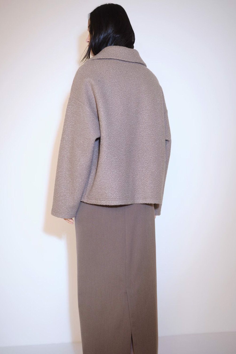 MANGO - Chaqueta Bouclé Bolsillos Mujer Mango