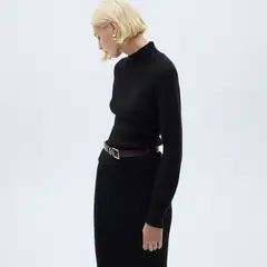 MANGO - Sweater Canalé Cuello Redondo Mujer
