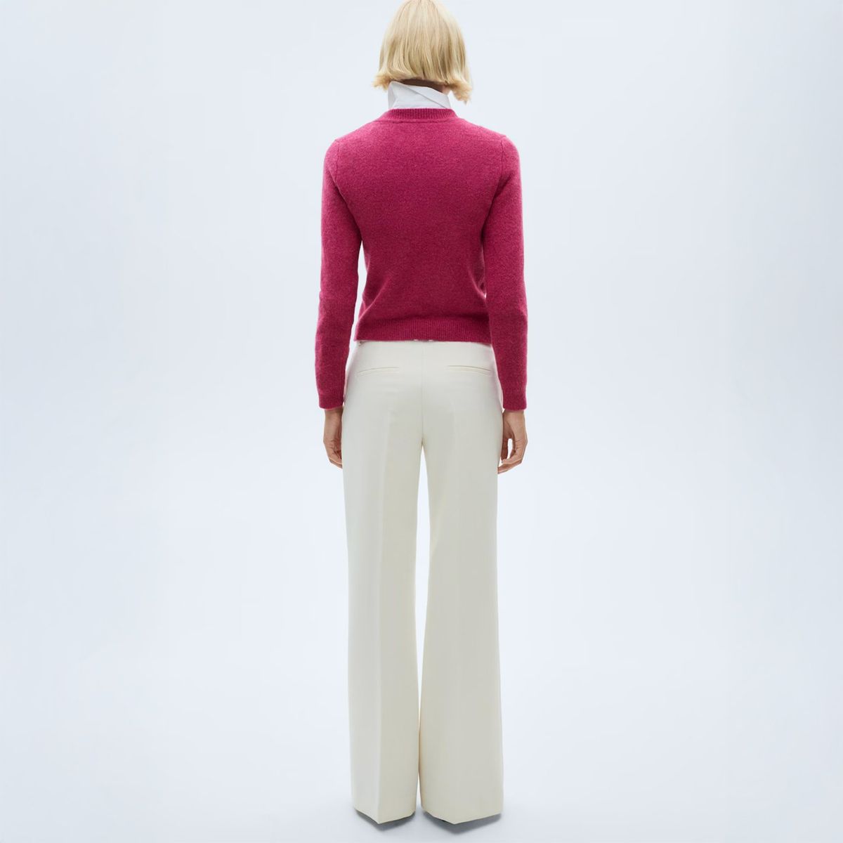 MANGO - Sweater Punto Manga Larga Mujer Mango