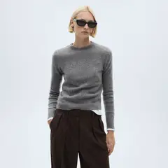 MANGO - Sweater Punto Manga Larga Mujer