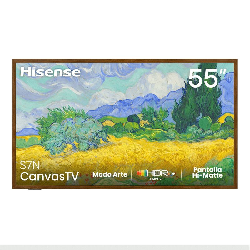 HISENSE - QLED Smart TV Canvas TV 55" 55S7N 4K Ultra HD Hisense