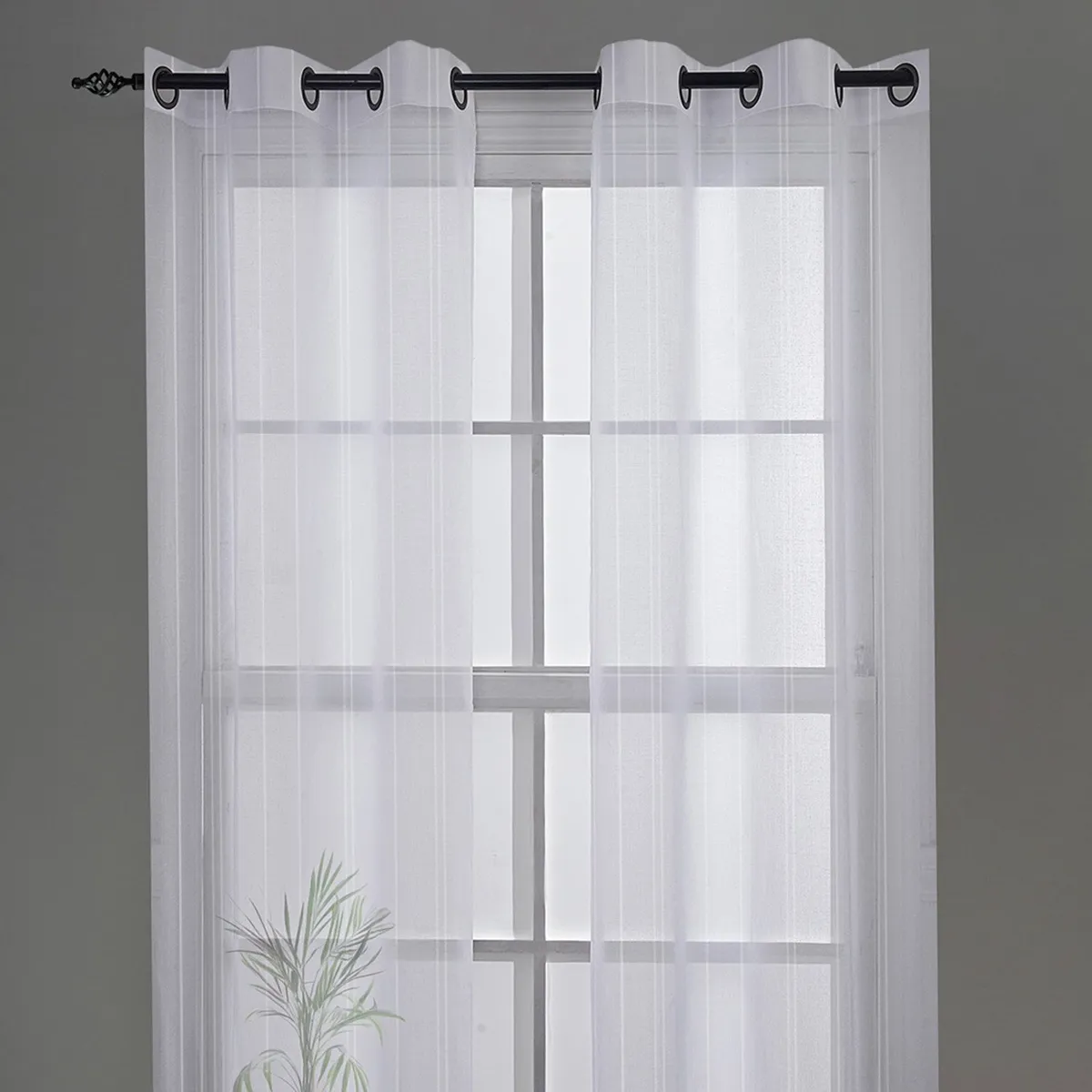 DORAL - Juego Velo Argolla Dolly 145X220 Cm Blanco Doral