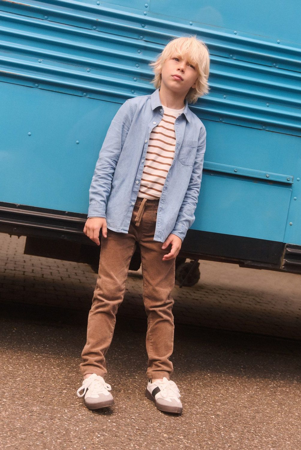 MANGO KIDS - Pantalón Pana Cintura Elástica Niño Mango Kids