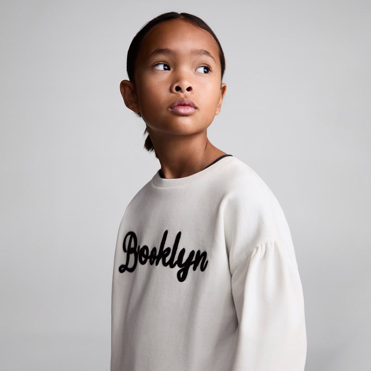 MANGO KIDS - Polerón Algodón Detalle Bordado Niña Mango Kids