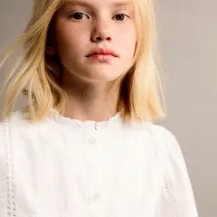 MANGO KIDS - Blusa Detalles Bordados Niña