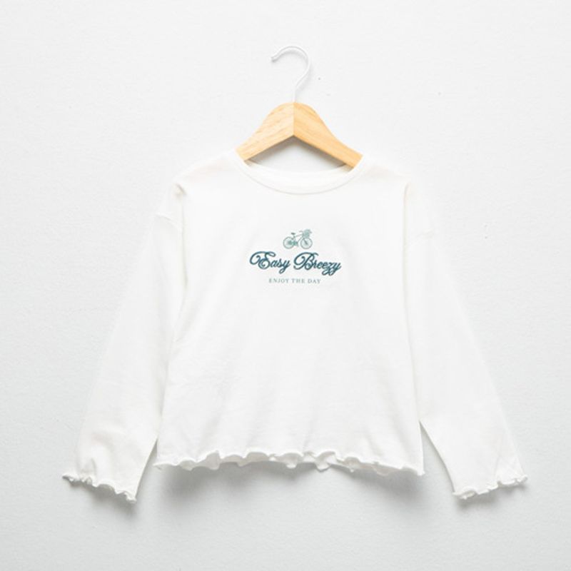 MANGO KIDS - Polera Algodón Detalle Bordado Niña Mango Kids