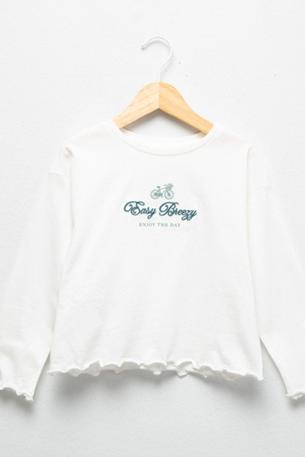 MANGO KIDS - Polera Algodón Detalle Bordado Niña Mango Kids
