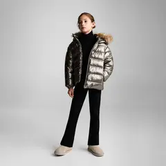 MANGO KIDS - Parka Metalizado Acolchado Niña