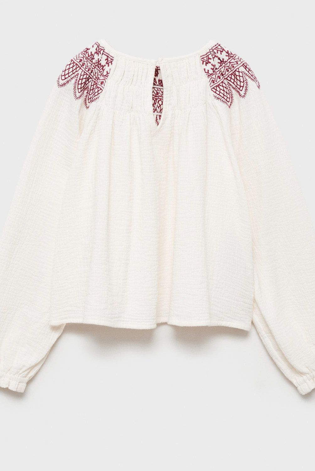 MANGO KIDS - Blusa Detalles Bordados Niña Mango Kids