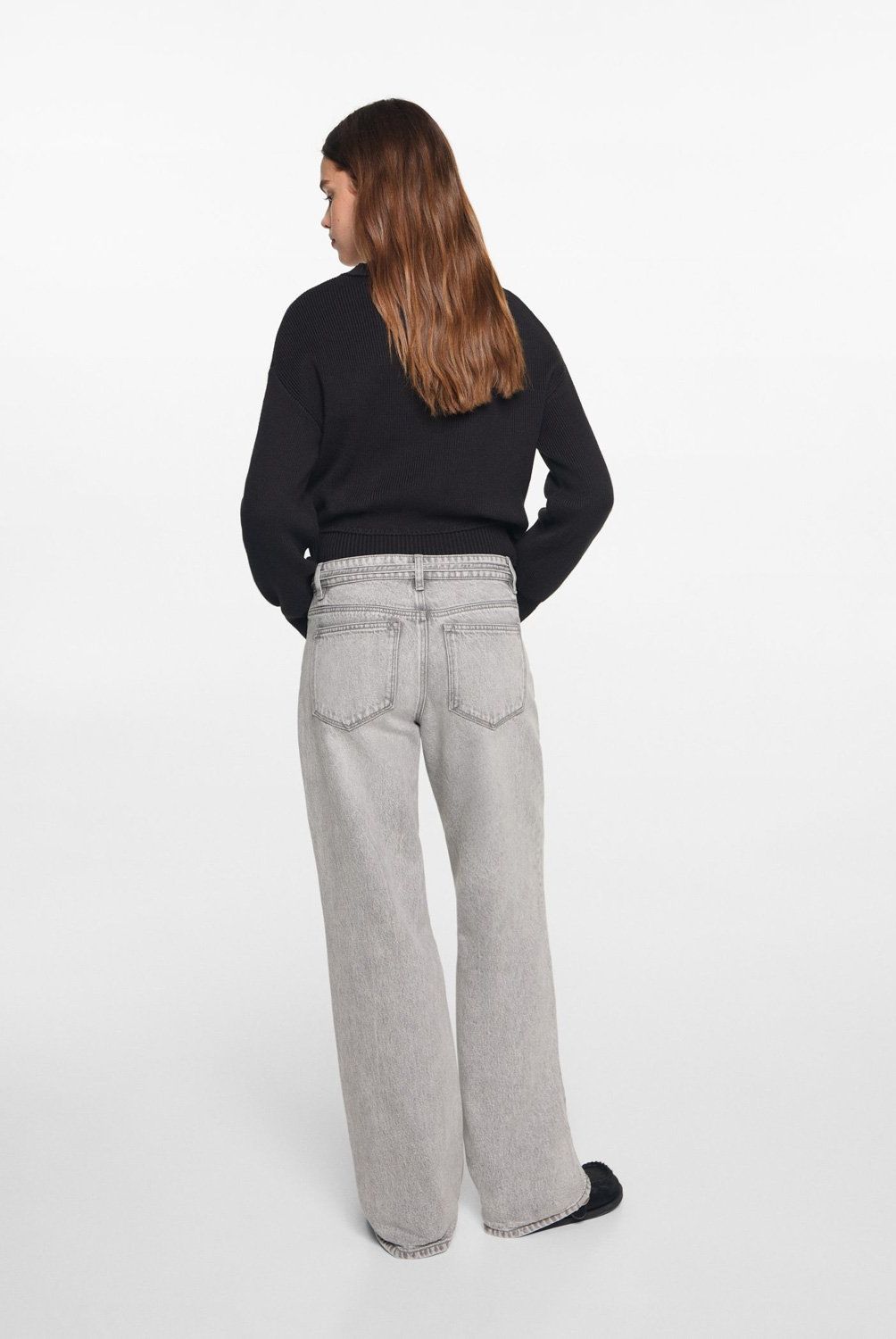 MANGO TEEN - Jeans Wideleg Cordón Mujer Mango Teen