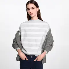 MANGO TEEN - Polerón Algodón Rayas Mujer