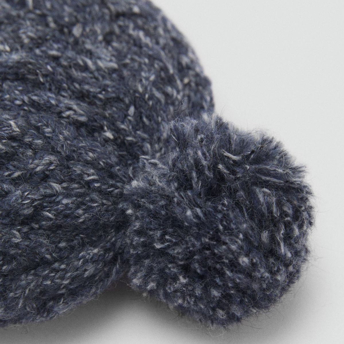 MANGO KIDS - Gorro Punto Trenzado Pompón Unisex Bebé Mango Kids