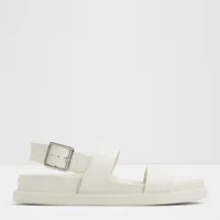 Sandalia Mujer Cuero Blanco