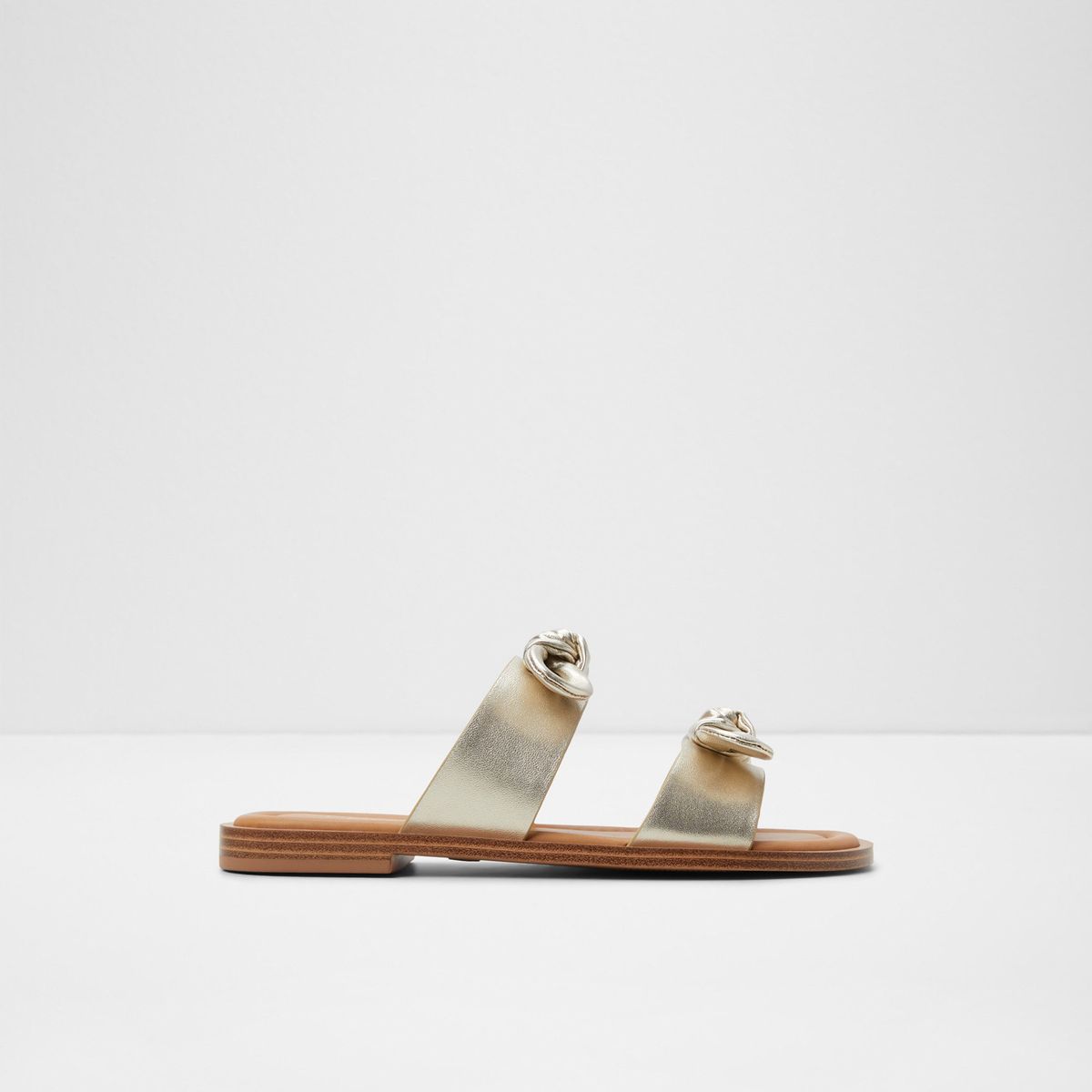 ALDO - Sandalia Mujer Cuero Dorado Aldo