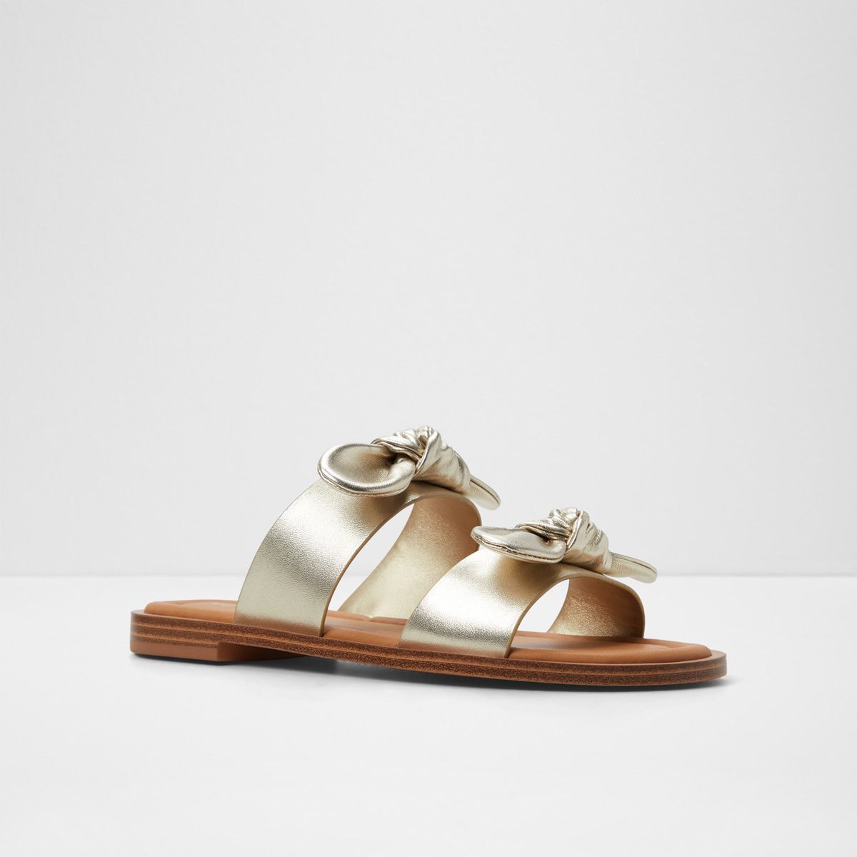 ALDO - Sandalia Mujer Cuero Dorado Aldo