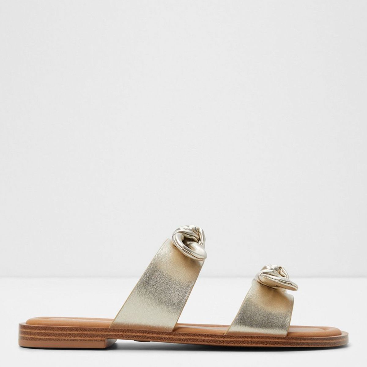 ALDO - Sandalia Mujer Cuero Dorado Aldo