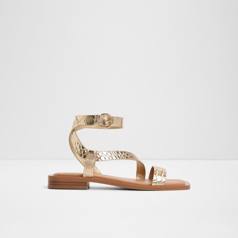 ALDO - Grugar Sandalia Mujer Cuero Dorado Aldo