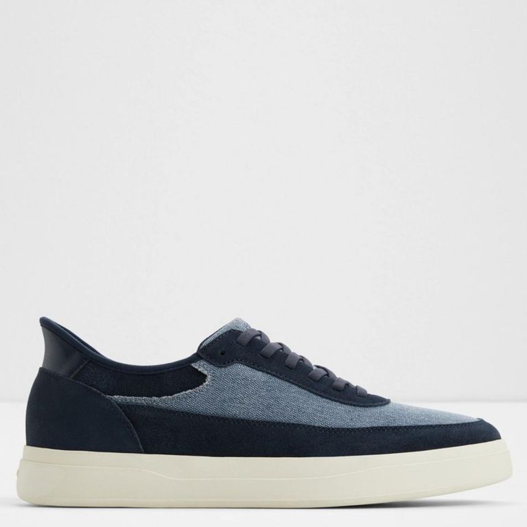 ALDO Prentice Zapatilla Urbana Hombre Cuero Azul