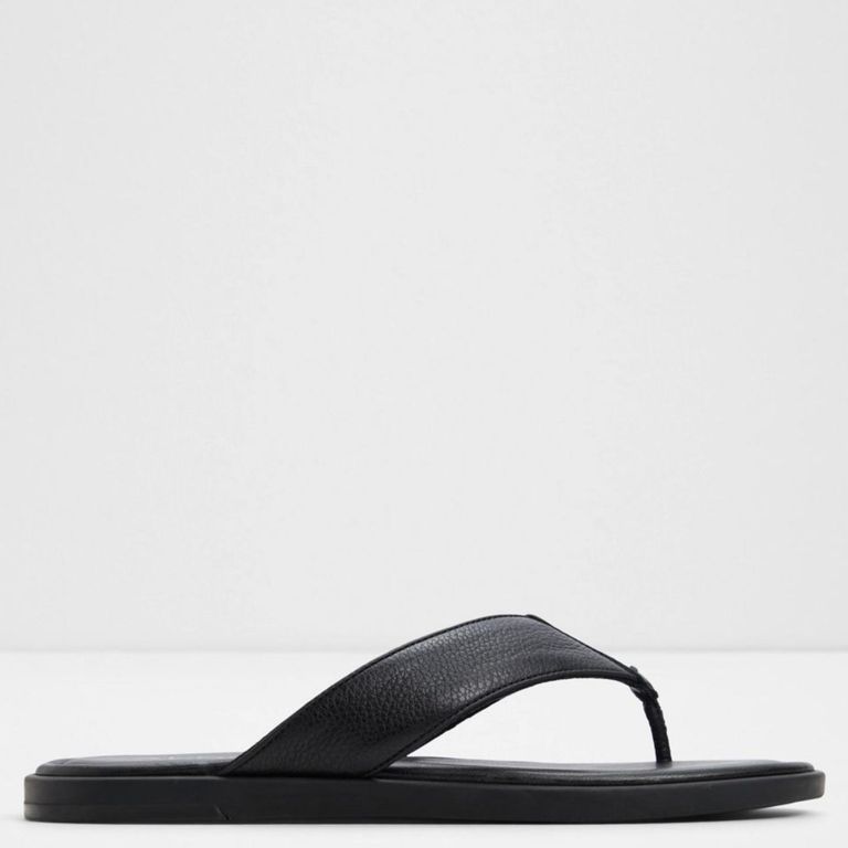 ALDO Sandalia Hombre Cuero Negro