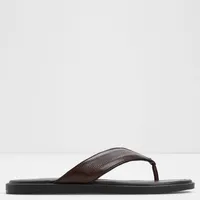 Sandalia Hombre Cuero Café