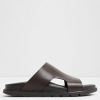 Sandalia Hombre Cuero Café