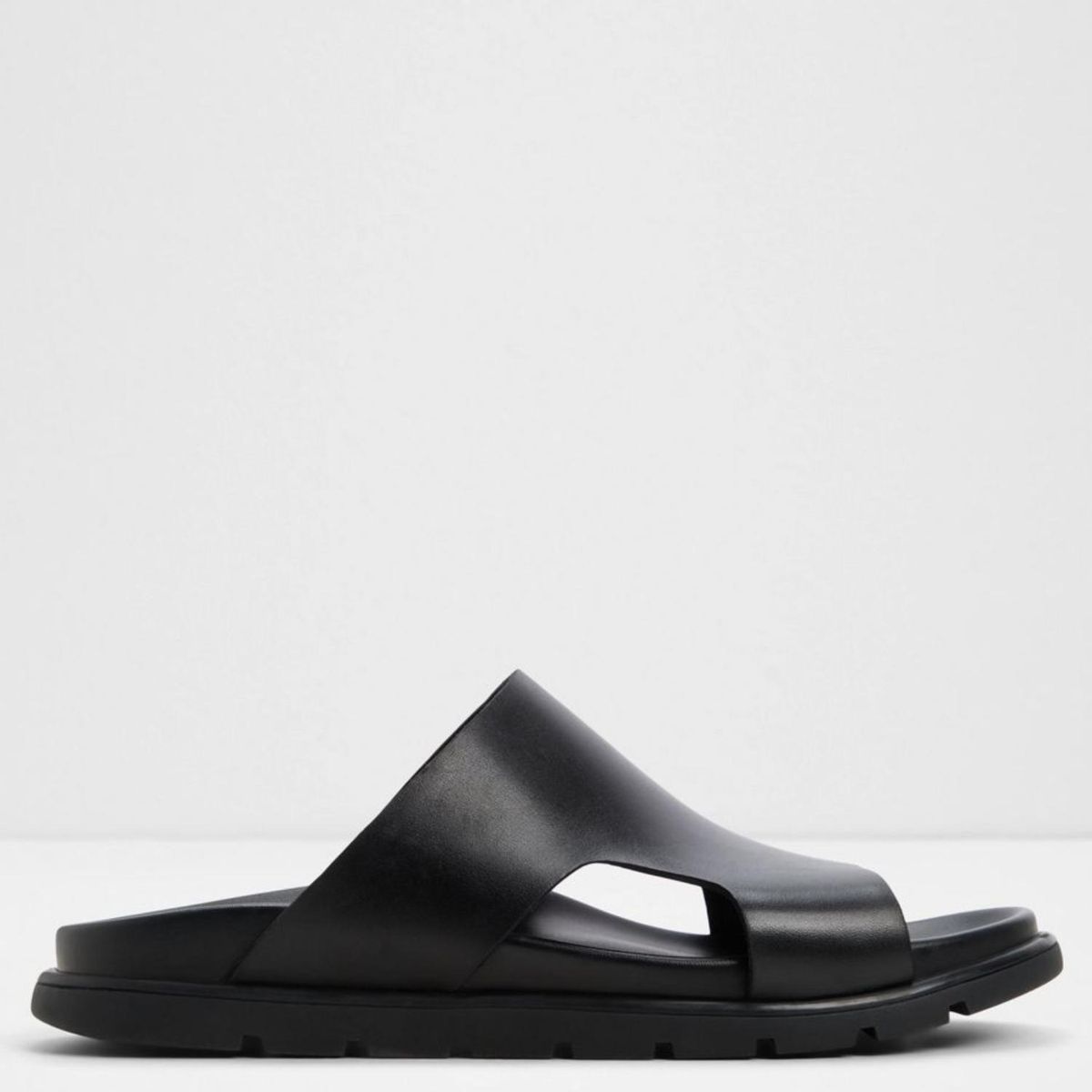 ALDO - Sandalia Hombre Cuero Negro Aldo