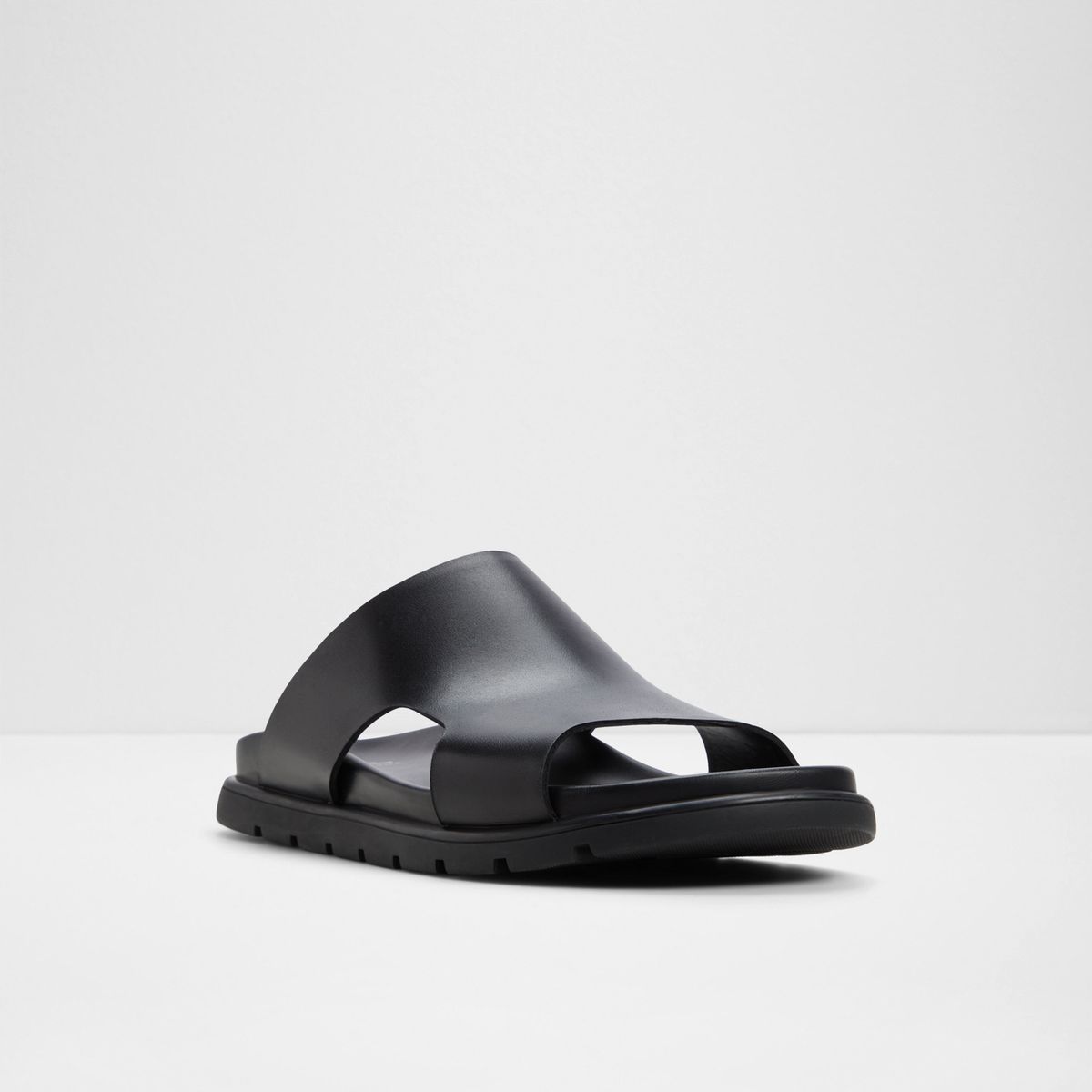 ALDO - Sandalia Hombre Cuero Negro Aldo