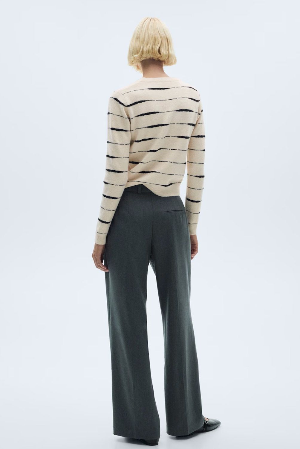 MANGO - Sweater Rayas Cuello Redondo Mujer Mango