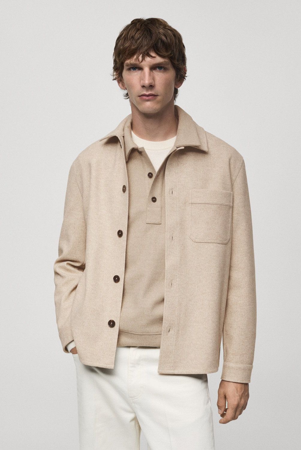 MANGO MAN - Chaqueta Regular Fit Bolsillo Hombre Mango Man
