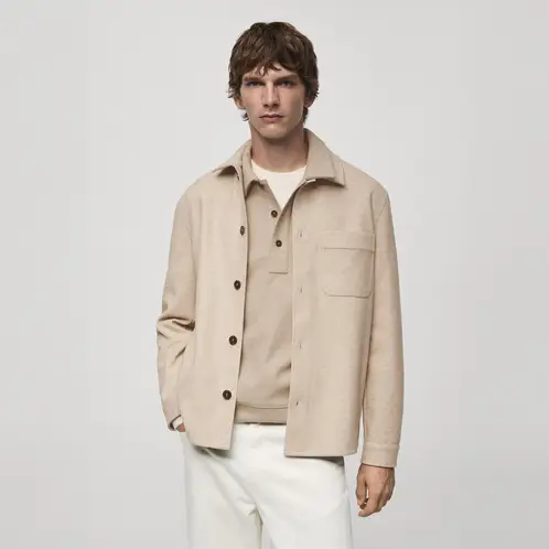 MANGO MAN - Chaqueta Regular Fit Bolsillo Hombre