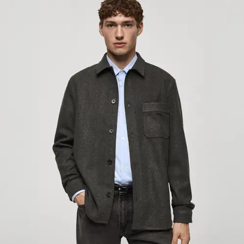 MANGO MAN - Chaqueta Regular Fit Bolsillo Hombre