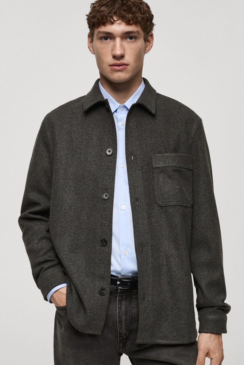 MANGO MAN - Chaqueta Regular Fit Bolsillo Hombre Mango Man