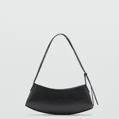 MANGO - Bolso Ovalado Textura Mujer