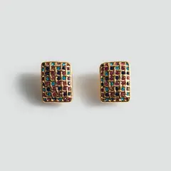 MANGO - Aros Cristales Facetados Mujer