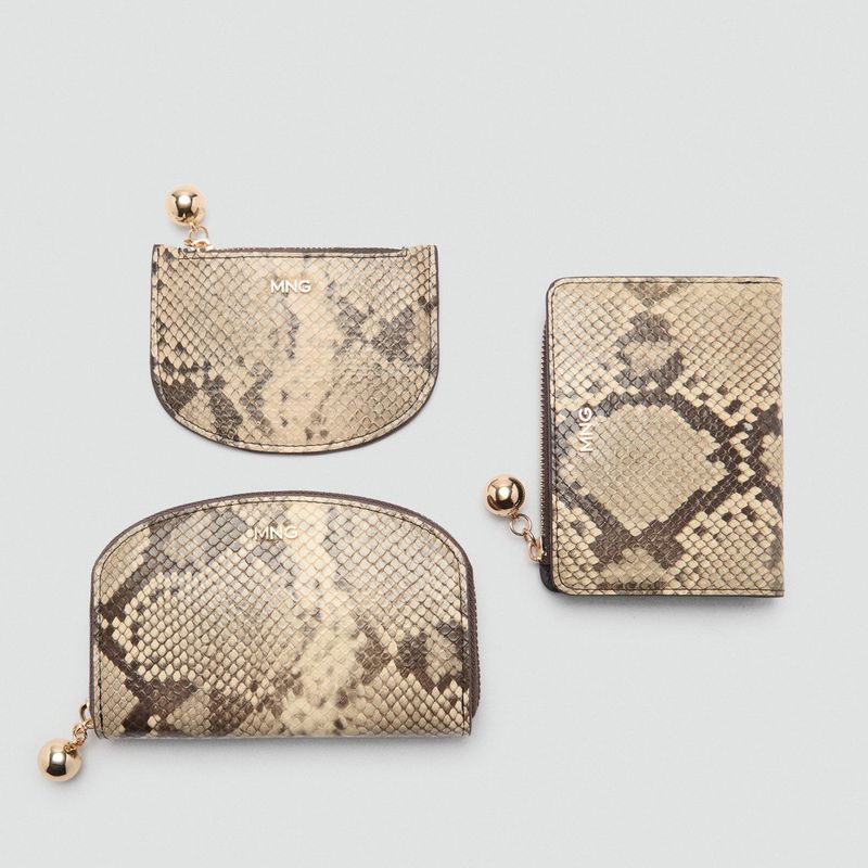 MANGO - Billetera Efecto Piel Mujer Mango