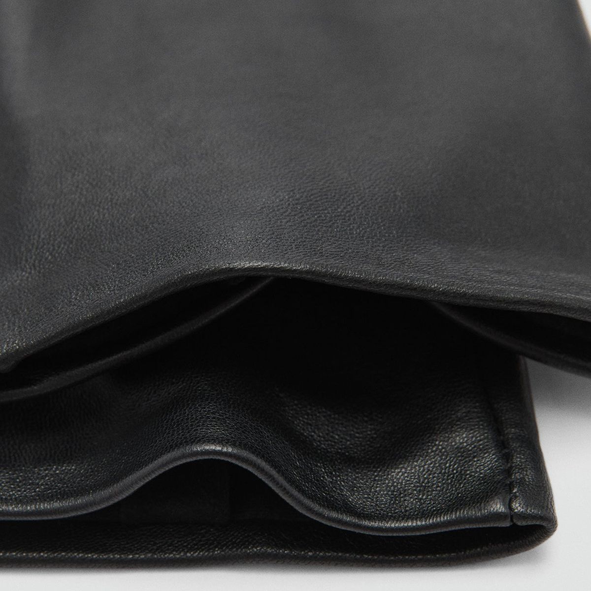 MANGO - Guantes 100% Piel Largos Mujer Mango