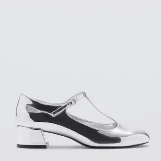 MANGO - Zapato Casual Mujer Plateado