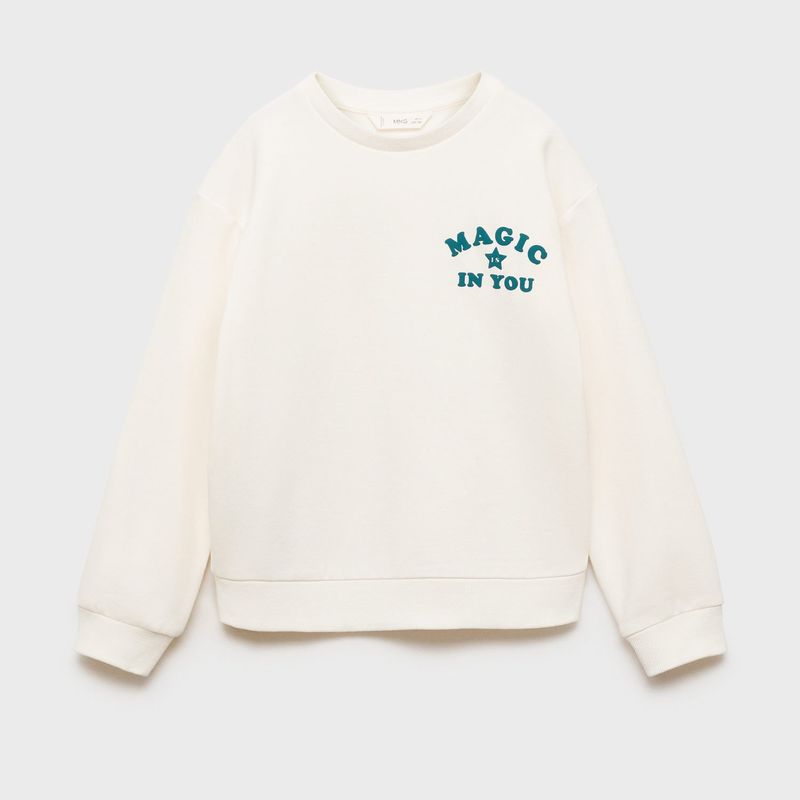 MANGO KIDS - Polerón Algodón Estampada Niña Mango Kids