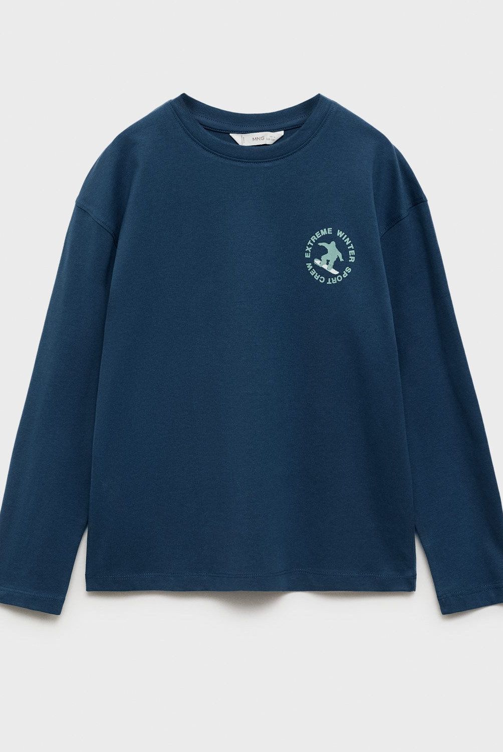 MANGO KIDS - Polera Manga Larga Estampada Niño Mango Kids