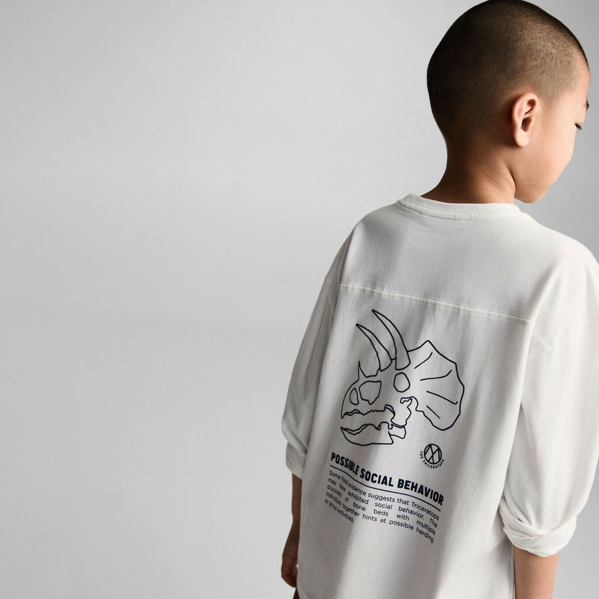 MANGO KIDS - Polera Manga Larga Estampada Niño Mango Kids