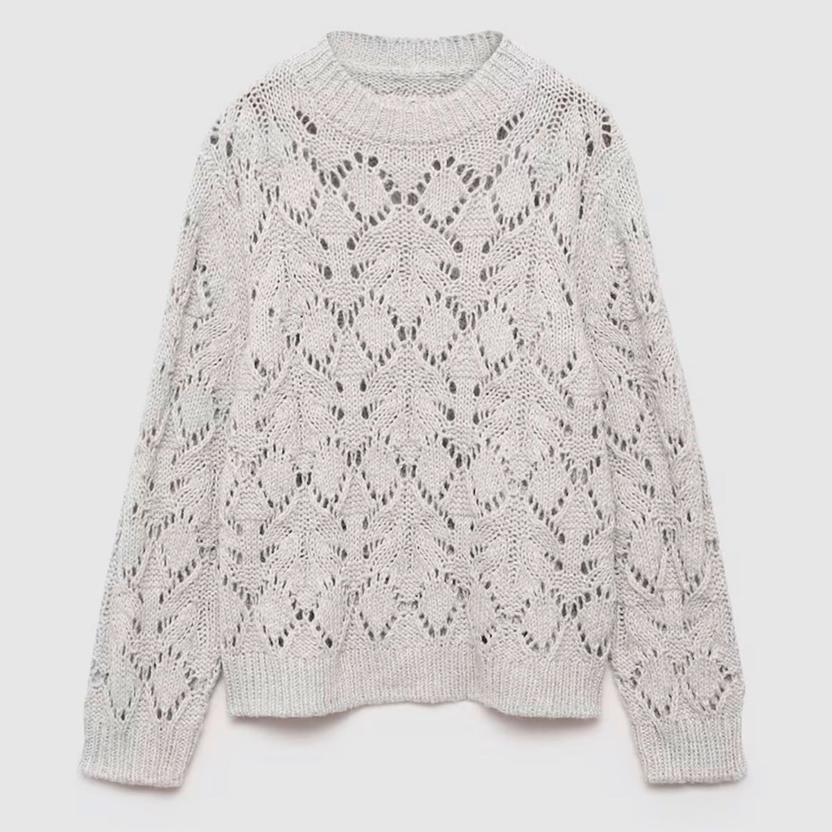 MANGO KIDS - Sweater Punto Calado Lúrex Niña Mango Kids