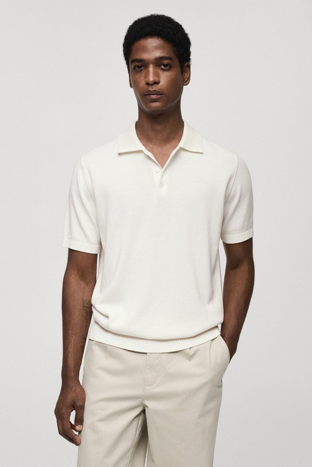 MANGO MAN - Polo Punto Fino Algodón Hombre Mango Man